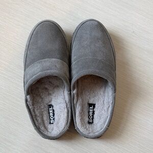 NEW Sorel Men's Gray Suede Slippers Size Men’s 8